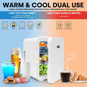 ตู้เย็นขนาดเล็ก 8 ลิตร 10 ลิตร ตู้เย็นมินิแบบพกพา เหมาะสำหรับเก็บผลิตภัณฑ์บำรุงผิว อาหาร ยา นมแม่ ใช้ได้ทั้งที่บ้านและในรถยนต์ - Product Image 3