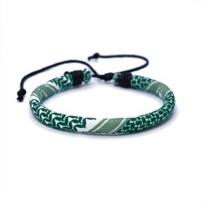 Wholesale New Arrival Handmade Palestine <b>Ribbon</b> Hijab Bracelet Palestine Webbing Braided Arabic Scarf Bracelets - Product Image 4