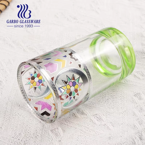 Tasse en verre à thé marocaine de 5oz 150ml en gros 12 pièces ensemble de verres à thé avec gobelet de décalcomanie en or de luxe meilleur vendeur tasse à thé en verre classique - Product Image 3