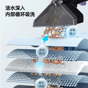 Fabric <b>Cleaner</b> Cold Water Version 10Kpa Suction Portable Stain Removal For Carpet Curtain Sofa - Product Image 1
