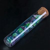 Pour Udixi Logo personnalisé Tube de dés en plastique transparent pour jeux de société RPG et donjons et dragons
