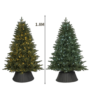 <b>Lights</b> Pure PE Luxury Indoor Christmas <b>Tree</b> for Hotel Living Room Mall Decoration Excluding Fence - Product Image 5
