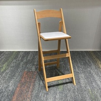 Tabouret de bar pliant portable en bois pour cuisine, comptoir, cocktails et bars de mariage - Vente en gros