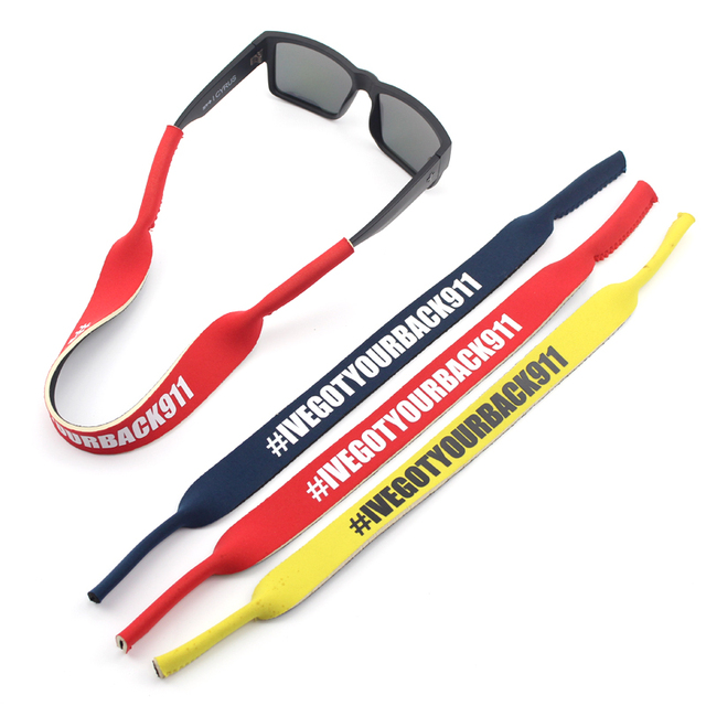 Custom Logo Sports Swimming Neoprene Sunglasses Strap Elastic Eyeglass Retainer Strap Sunglasses Chain Strap