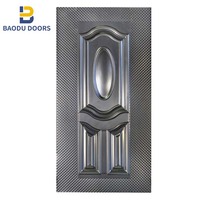Panneaux en relief en acier métallique, porte de sécurité en acier, porte en fer, tôle galvanisée de 1 mm, prix