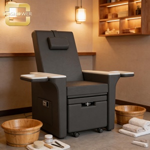 Sillón Reclinable para Pedicura y Extracción de Sangre o Sillón Médico Móvil con Almacenamiento para Salón de Belleza y Spa - Product Image 4