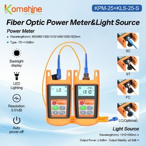 Kit de fusion de fibres optiques Komshine Ex39, épissure rapide en 8 secondes, mini-machine FTTH avec cisaille et accessoires - Product Image 6