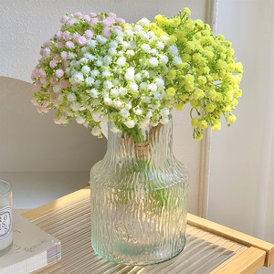 Qingyu Chronicle Fleurs artificielles de gypsophile pour arrangement en vase, décoration de mariage, bouquet en plastique souple pour présentation - Product Image 1