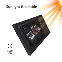 15,6 21,5 32 43 pulgadas 1500 NITs al aire libre alto brillo Android precio pantalla táctil todo en una tableta computadora panel Industrial PC