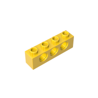 [Gobricks]GDS-625 Blocs de construction en plastique ABS à l'échelle 1:8, pièce 3701, brique 1x4 [3 trous pour broches]
