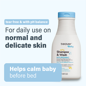 Champú y Gel de Baño 2 en 1 BEAVER para Niños, Champú Nutritivo para Bebés, Limpieza Suave, Hidratante, Gel de Ducha Sin Lágrimas - Product Image 4