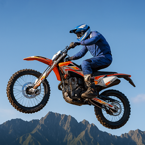 <span class=keywords><strong>Moto</strong></span> Cross Tout-Terrain 250 cm³ Haute Performance à Refroidissement Liquide, Moteur <span class=keywords><strong>4</strong></span> <span class=keywords><strong>Temps</strong></span> à Essence pour Adulte - Product Image 1