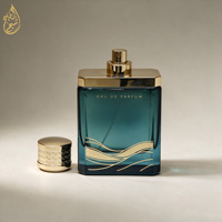 Parfum de luxe de style designer en gros, 100 ml EDP, longue tenue, unisexe, bleu or, coffret cadeau élégant, vaporisateur naturel