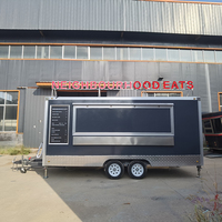 Remorque de cuisine mobile commerciale pour hot-dogs et frites, entièrement équipée et personnalisable