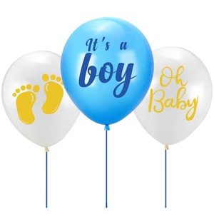 Ballon en latex « C'est un garçon » ou « C'est une fille » pour le <span class=keywords><strong>1er</strong></span> <span class=keywords><strong>anniversaire</strong></span> du bébé, ballons roses/bleus pour mariage, fête prénatale, décoration de fête, globos - Product Image 1