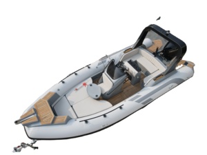 Gommone Rib700 Grigio Chiaro 7,0 Metri/<span class=keywords><strong>23</strong></span> Piedi, Barca Gonfiabile per Pesca Sportiva e Tempo Libero in Famiglia - Product Image 4
