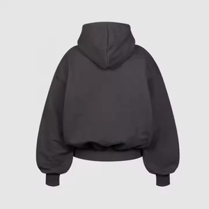 Bán Buôn 2024 New Hoody Thiết Kế 800 GSM 50/50 Polyester Bông Đồng Bằng Màu Đen Trống Áo Cho Nam Giới - Product Image 2