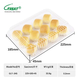 Envase de plástico PET desechable para panadería, taza, pasteles, venta al por mayor de fabricante de fábrica - Product Image 2