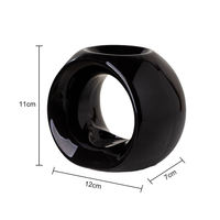 Diffuseur d'arômes décoratif en céramique pour huiles essentielles, brûleur de bougies chauffe-plat, pour cire fondue