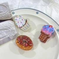 Jolie Barrette Pinces à Cheveux « Dessert » pour Filles : Donut, Cupcake, Glace, Petite Pince Simulation Amusante