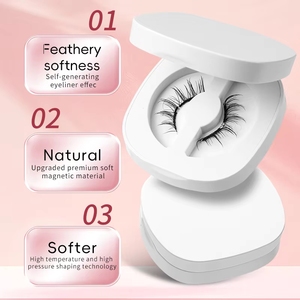 Kit de Pestañas Magnéticas Suaves Color Marrón, Extensiones de Pestañas en Tiras, Reutilizables, Fáciles de Usar para Principiantes, Pestañas Postizas Magnéticas con Volumen Natural - Product Image 2
