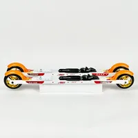 Patins à roulettes de ski de fond en fibre de carbone Ski Brother pour débutants adultes - Ski sur terre sèche