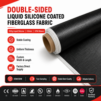 Tela de Fibra de Vidrio Recubierta de Silicona de Alta Temperatura para Mantas de Soldadura, Cortinas Contra Incendios, Aislamiento Térmico, Uso Industrial