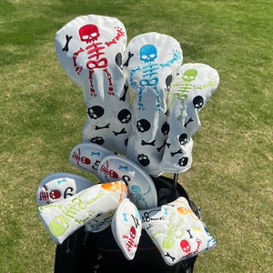 Housse de tête de club de golf OEM personnalisée pour Driver/3 Wood/Hybride, en cuir PU, avec logo brodé - Product Image 5