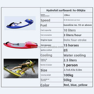 Moteur de jet ski ultra-rapide pour kayak de sport, ensemble combo pédalier en fibre de verre pour la pêche, planche de surf haute vitesse en fibre de verre à vendre - Product Image 2