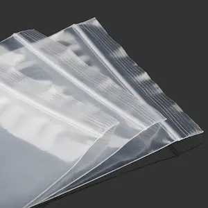 拉链锁袋5 x 7英寸100件透明塑料可重新密封塑料袋