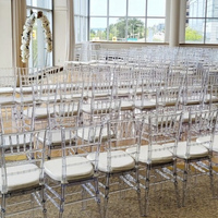 Extrem günstiger Preis Factory Direct Commercial Furniture Esszimmer Acryl Hotel Event Hochzeit Bankett Stuhl