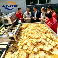 Vollautomatische Kartoffelchips-Produktionslinie 300kg/h Industrielle Pommes-Frites-Herstellungsmaschine für Snack-Food-Fabriken