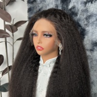 Peluca de Cabello Humano Virgen Vietnamita de Alta Calidad de 24 Pulgadas, Grado 12A, Peluca Frontal de Encaje 13X4 HD, Cabello Lacio Rizado