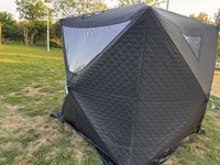 Tente de sauna vapeur portable Warmfire, une chambre, tissu Oxford, imperméable >3000 mm, pour 6 personnes, cube pop-up, ouverture rapide automatique