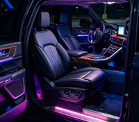 Kit d'éclairage ambiant coloré pour Lynk & Co 03 18-22 4 portes, éclairage de la sortie d'air du contrôle central, lampe ambiante intérieure LED pour voiture