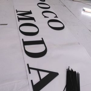 Haute qualité métal numéro polices signe 3D acier inoxydable Alphabet métal plaque signalétique pour entreprise publicité logo - Product Image 6