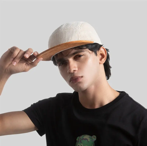 Retro Style Corduroy Baseball Cap Block <b>Flat</b> Brim Casual Streetwear <b>Hat</b> - Product Image 6