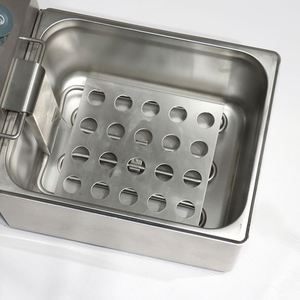 Friteuse électrique professionnelle Kingbetter en acier inoxydable à deux cuves et deux paniers, puissance 3,25 kW*2, tension 220-240 V, certifiée CE - Product Image 4
