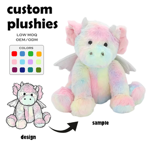 Benutzer definierte Vinyl Gesicht Dinosaurier Plüsch OEM PVC Gesicht Gefüllte Puppe Maskottchen Spielzeug <span class=keywords><strong>Promotion</strong></span> Weiche PP Baumwolle gefüllt Großhandel - Product Image 5