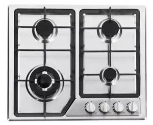 Газовая плита с 4 конфорками, 3.6 кВт, из нержавеющей стали, с электронным поджигом, на батарейках, портативная, класс энергоэффективности А, для дома и отелей - Product Image 1