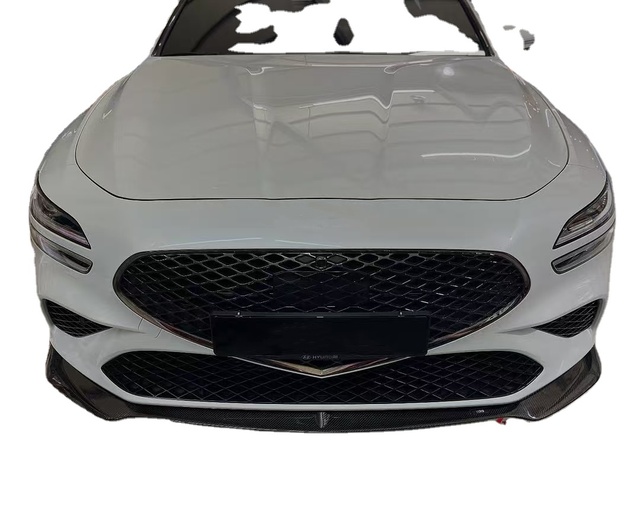 For Genesis G70 Carbon Fiber Body Kit G70 Upgraded AD Style Carbon Fiber Front Lip Diffuser Spoiler Body Kit