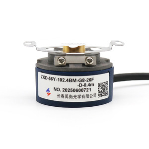 ตัวเข้ารหัสแบบเพิ่มค่าค่าทีละหนึ่ง Zkd รุ่น Zkd-56Y-102.4Bm-G8-26F-D-0.4M สายเคเบิลปลายกลม - Product Image 4