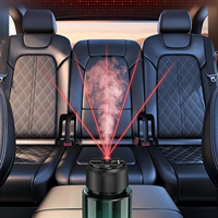 Diffuseur d'huiles essentielles sans eau pour voiture en verre intelligent et diffuseur sans fil, diffuseur de parfum vert, aromathérapie