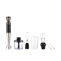 Mixeur Plongeant Électrique en Acier Inoxydable pour Usage Domestique et Hôtelier 400W 2 Vitesses Facile à Nettoyer