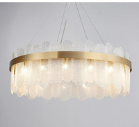 Lustre en cristal LED moderne et luxueux pour salon contemporain, haute luminosité, angle de faisceau de 360°, durée de vie de 50 000 heures, garantie de 2 ans