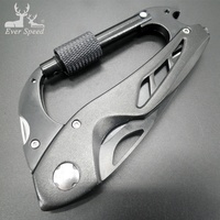 Couteau de poche pliant multifonctionnel en acier inoxydable OEM pour la survie tactique avec logo gravé au laser pour le camping