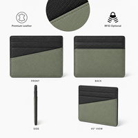Cartera Compacta de Bolsillo Delantero para Promociones Corporativas con Diseño de Ranura Angulada y Diseño Ligero con Múltiples Ranuras para Tarjetas, Logotipo Personalizado ODM