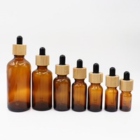 Flacons compte-gouttes ambrés personnalisés avec logo, 2 oz et 4 oz, vides, pour huiles essentielles