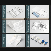 Conception personnalisée, impression offset, gaufrage, couverture rigide en carton et papier fantaisie, catalogue et brochure - Manuel de service professionnel, menu