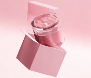 Pot en plastique acrylique rose 10g 30g 50g pour crème visage, soin de la peau, transparent, épais, double paroi, avec couvercle, pour cosmétiques - Product Image 2